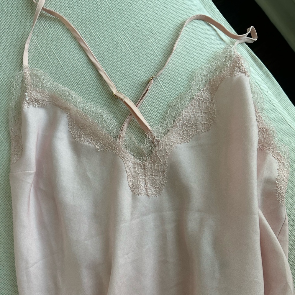 Victoria's Secret Pale Pink Lace-Trim Slip